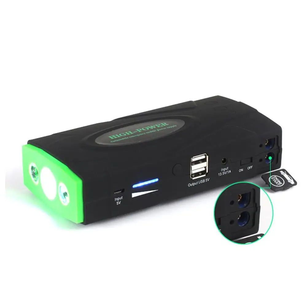 Двойной USB три фары автомобиля пусковое устройство с молотком Безопасности многофункциональное аварийное зарядное устройство батарея пусковое устройство