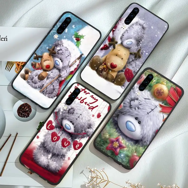 

Cute Merry Christmas Deer bear Phone Case For Huawei Y5 Y6 II Y7 Y9 PRIME 2018 2019 NOVA3E P20 PRO P10 Honor 10