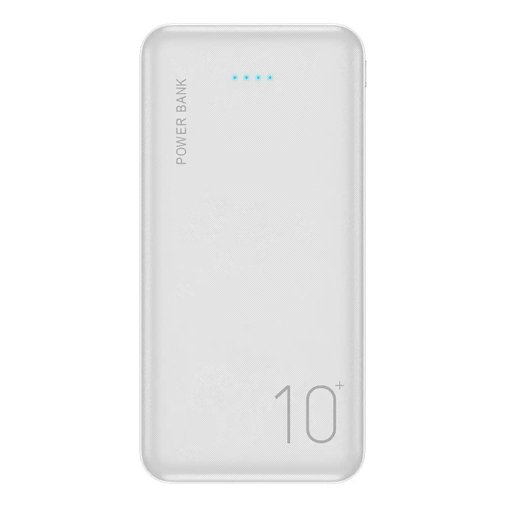 FLOVEME power Bank 10000 мАч для Xiaomi Mi 9 power bank 20000 зарядное устройство с двумя портами Usb Pover Bank Внешняя батарея Poverbank портативная - Цвет: White 10000mAh