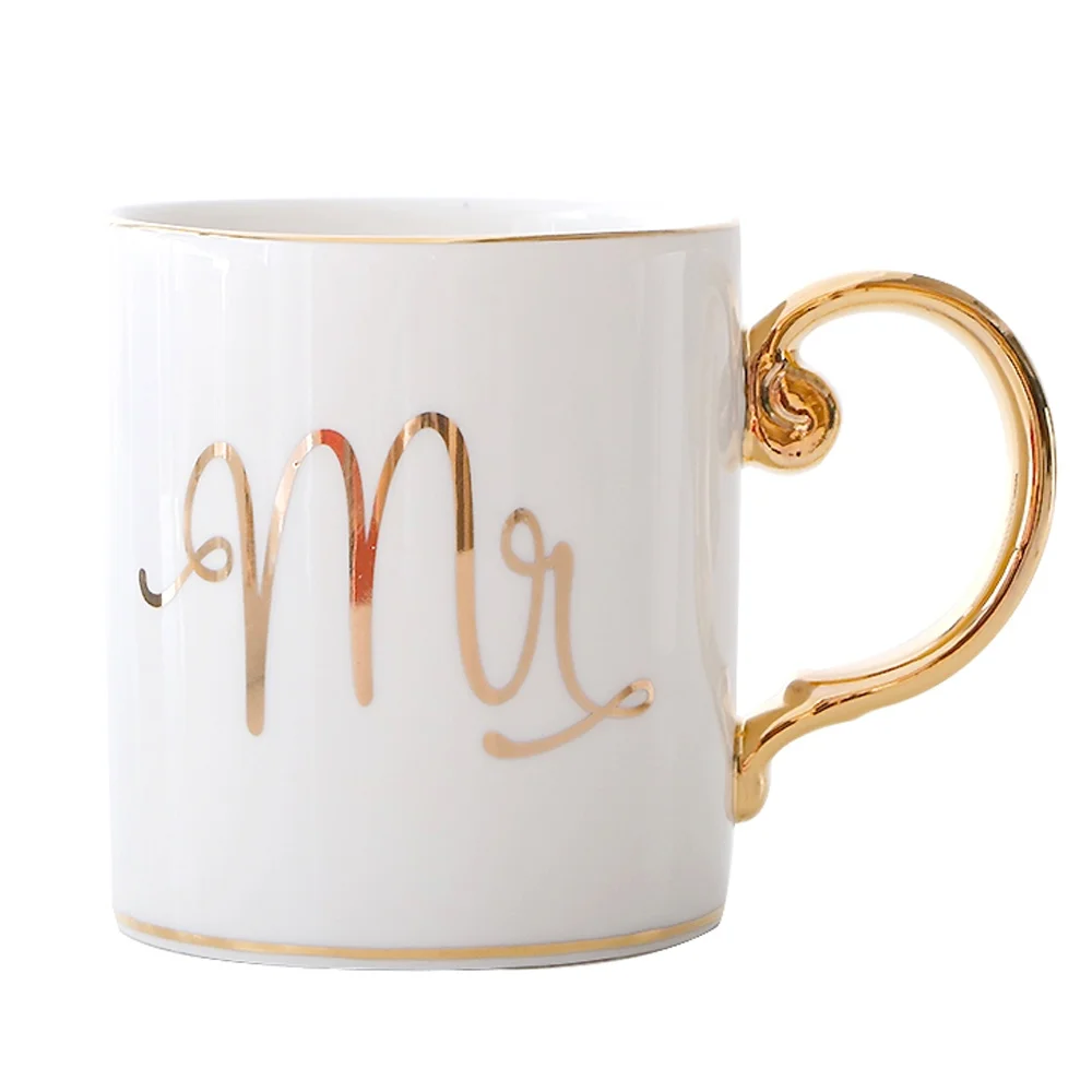 Чашка на двоих керамическая s подарок мистер и Mrs. Кофейное украшение для дома креативная молочная кружка для питья в европейском стиле керамическая чашка