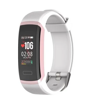 Для мужчин smartband Спорт Смарт-Браслет Водонепроницаемый фитнес-трекер часы пульсометр Шагомер умный браслет - Цвет: Белый