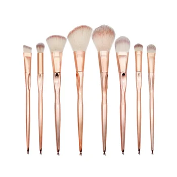 

8pcs Creative Makeup Brushes Nylon Bristles Cosmetics Brush Kit Plastic Handle Brush for Woman Girls