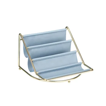 

PU Leather Large Capacity Cosmetics Storage Holder Bedroom Multi Layer Desktop Organizer Living Room Space Saving Dressing Table