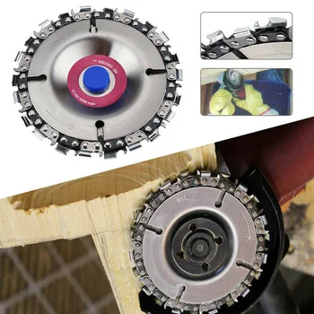 

Hot Angle Grinding Disc Chain Saw Blade Grinding Disc Chain 4 Inch 22 Tooth Cutting Engraving Cutter For 100/115mm Angle Grinder