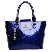 Новинка, лакированная кожа, на одно плечо, женская сумка, Классическая, алмазная, тисненая, сумка, женские сумки