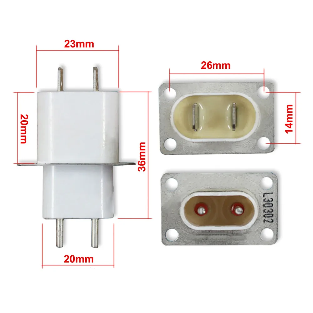 Conector de filamento para horno de magnetrón de microondas, 1 Uds.