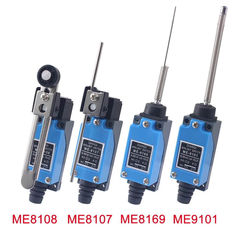 Enhanced Industrial Machine Limit Switch with Self-Reset Rotary Roller Lever - Sealed NO NC Configuration