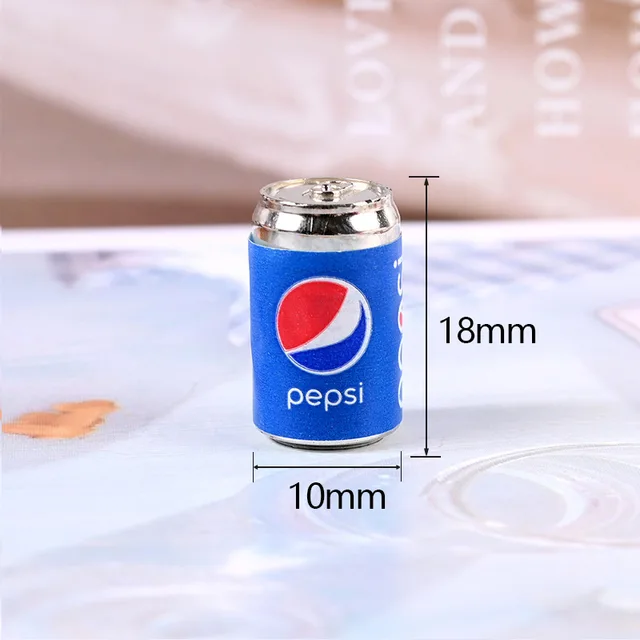 New 4pcs 1/6 Scale Miniature Dollhouse Mini  Mini Coke Beverage Bottle Soda Drinks Play Food for Blyth Doll Miniture Drink Toys 4