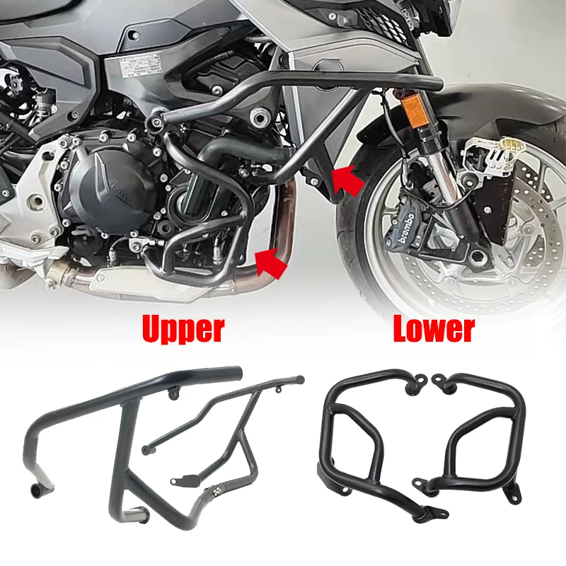 F900R F900XR Motorcycle Upper Lower Engine Guard Crash Tank Bar Bumper Fairing Frame Protector For BMW F 900R F 900XR 2020 2021
