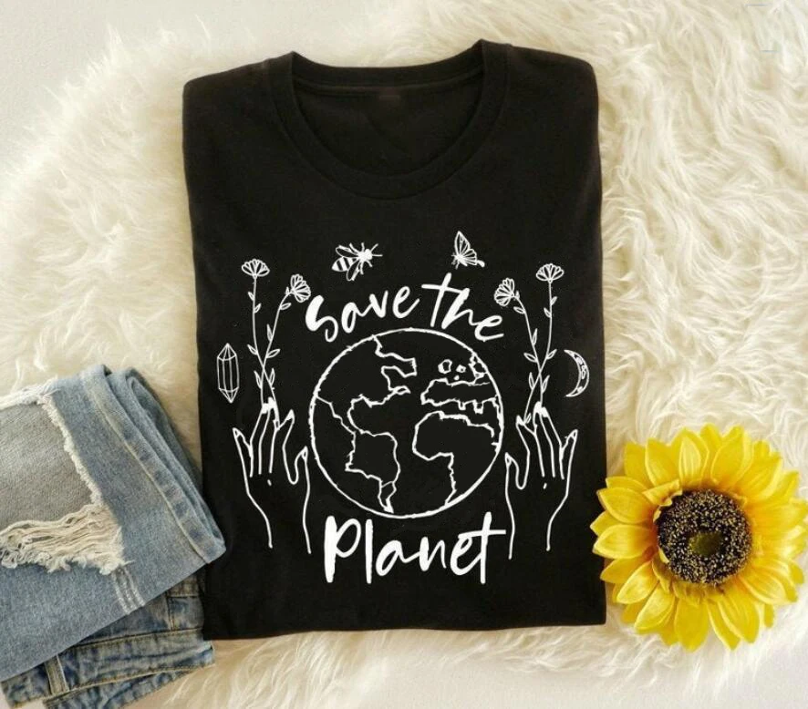 Женская футболка повседневная гранж эстетическая из 100% хлопка | одежда