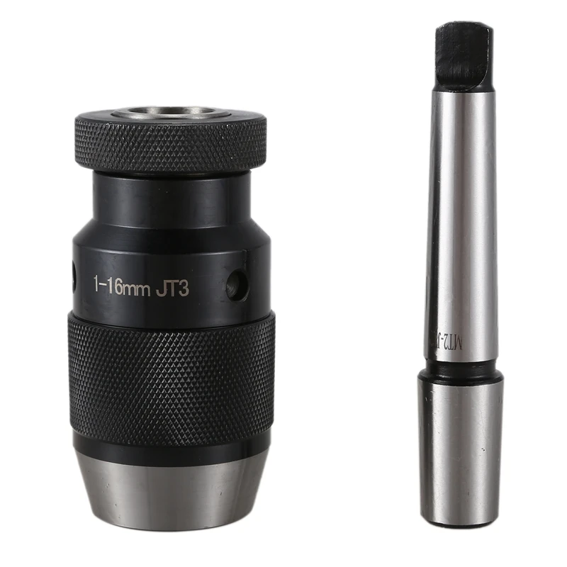 

1Set 1-16mm Self Tighten Keyless Drill Chuck & Arbor for Lathe Drill MK2 Fits Almost All Drilling & Lathes with MK2 Mount