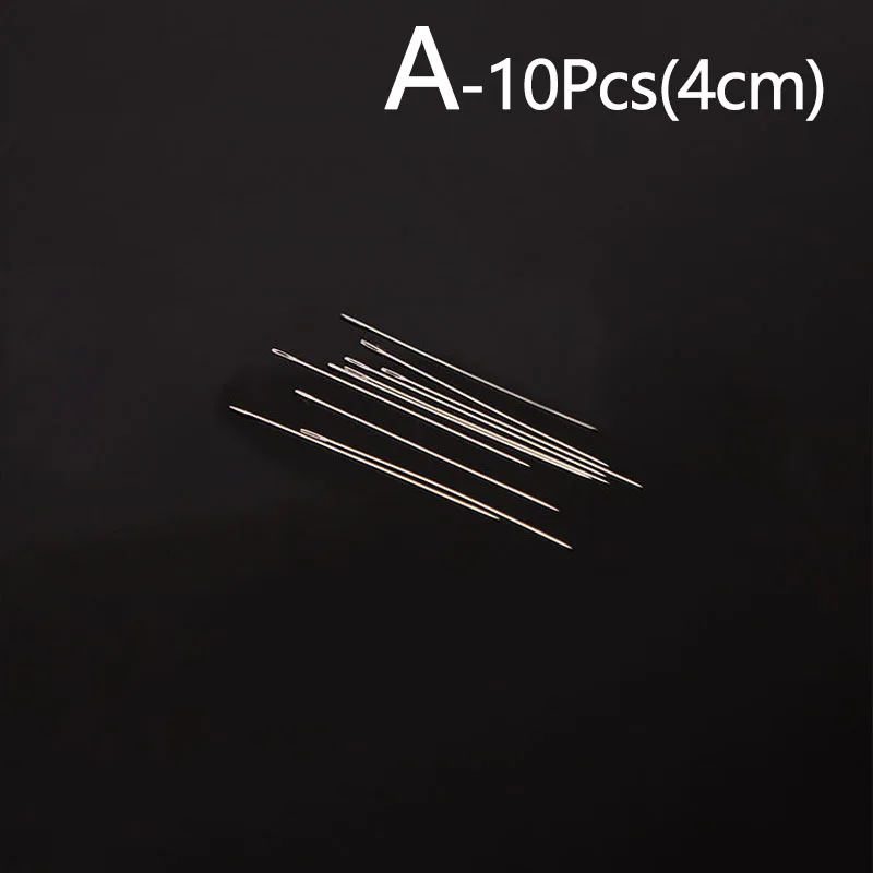 10Pcs Superfine Beaded Needle Jewelry Making Tool 40mm 100mm For Beads And Pearls Threading String Cord DIY Craft Making discount sewing supplies 