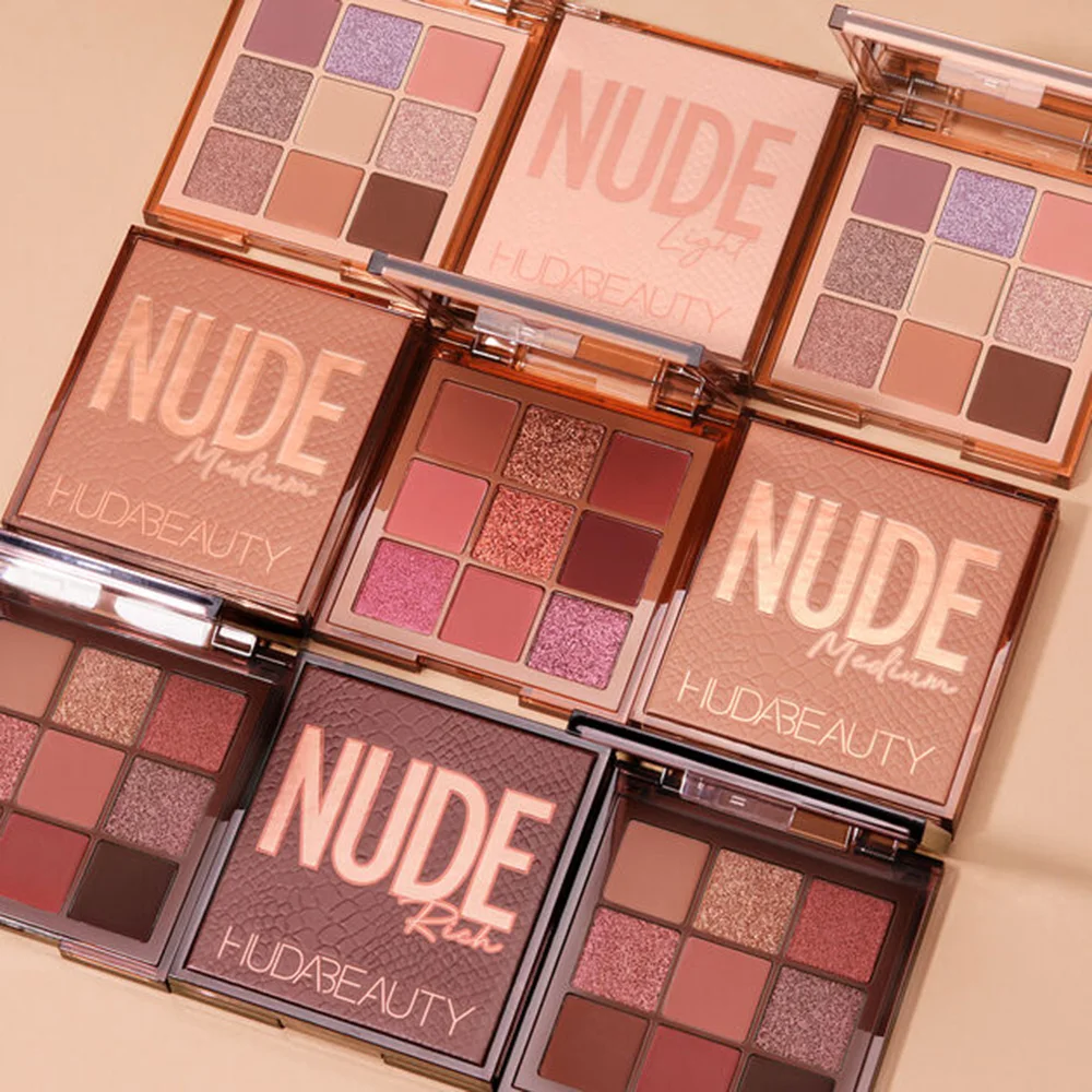 Huda beauty, палитра для макияжа глаз, матовые тени для век, палитра, блестящая пудра, тени для век, тени для век, штамп, пигмент, тени для век