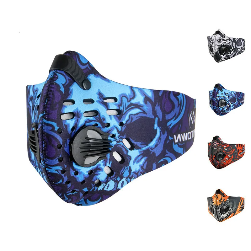 

Outdoor Anti Dust Masks Cycling Half Face Mask Windproof Anti Pollen Activated Carbon Mask Filter Sports Riding Care Kits