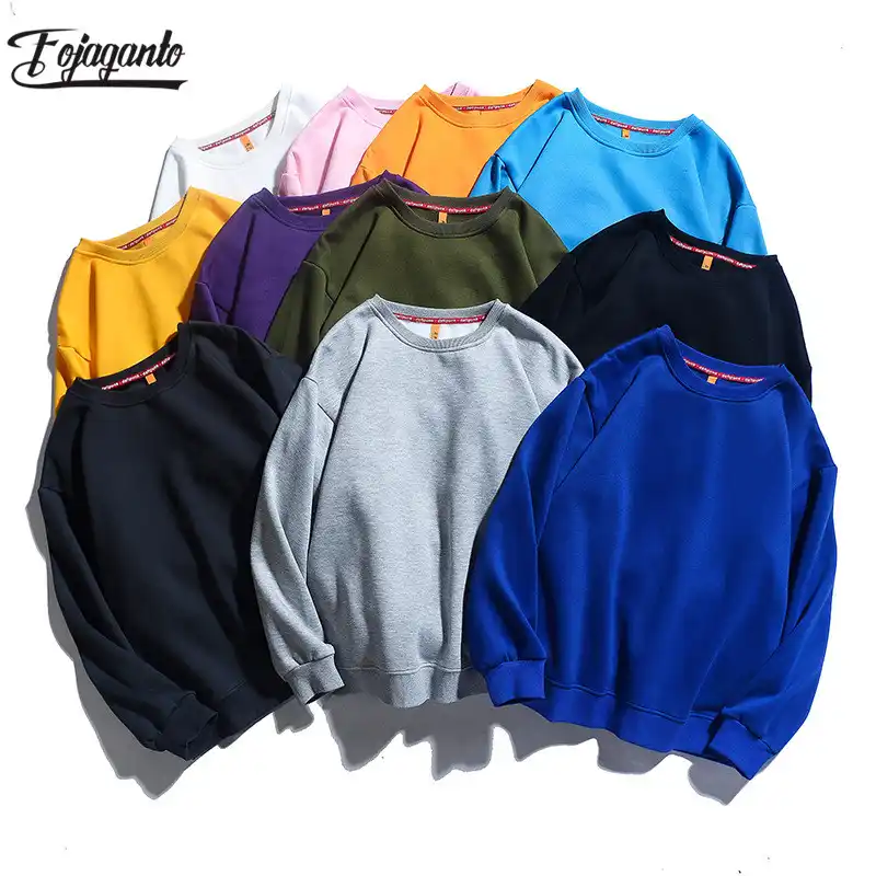 Fojaganto 品質ブランドメンズソリッドカラートレーナーメンズカジュアルパーカースウェット秋の新男性暖かい長袖スウェットシャツ パーカー スウェット Aliexpress