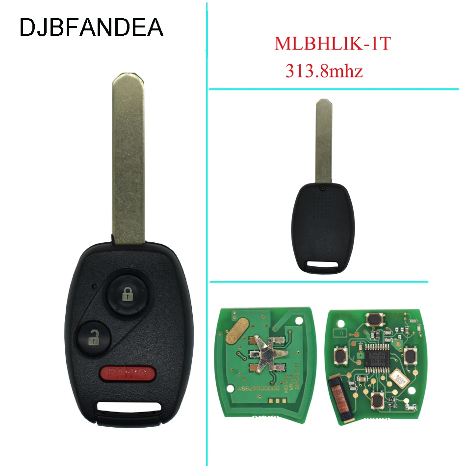 DJBFANDEA 313 8 МГц Автомобильный Брелок дистанционного управления с ключом для Honda CR V