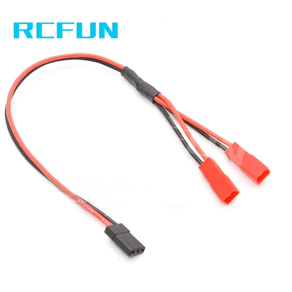 RC RCFUN 5 uds 1/10 fuente de alimentación Y Cable Lina conector adaptador para TRX4 Crawler JR a JST S91 | Игрушки и хобби