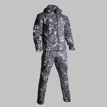 Уличные мужские теплые тренировочные комплекты для упражнений, тактические армейские походные комплекты, ветрозащитные дышащие водонепроницаемые теплые флисовые костюмы