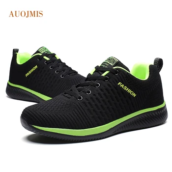 

Auojmis 2019 new men's casual shoes men's shoes light and comfortable breathable delicate wear-resistant mesh walking shoes