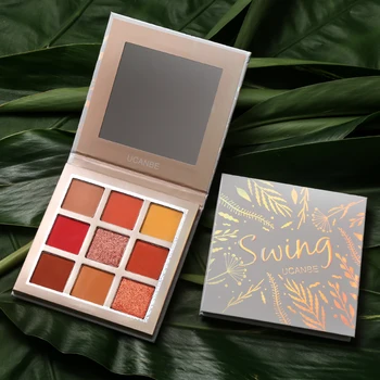 

UCANBE Brand Swing 9 Colors Eyeshadow Makeup Palette Warm Shimmer Matte Nude Pigmented Eye Shadow Natural Long Lasting Cosmetics