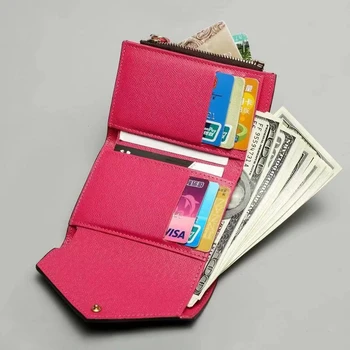 

Retro Fashion Women Leather Clutch Bags Wallet Short Vintage Hand Bags Short Zipper Flower Clutch Bag