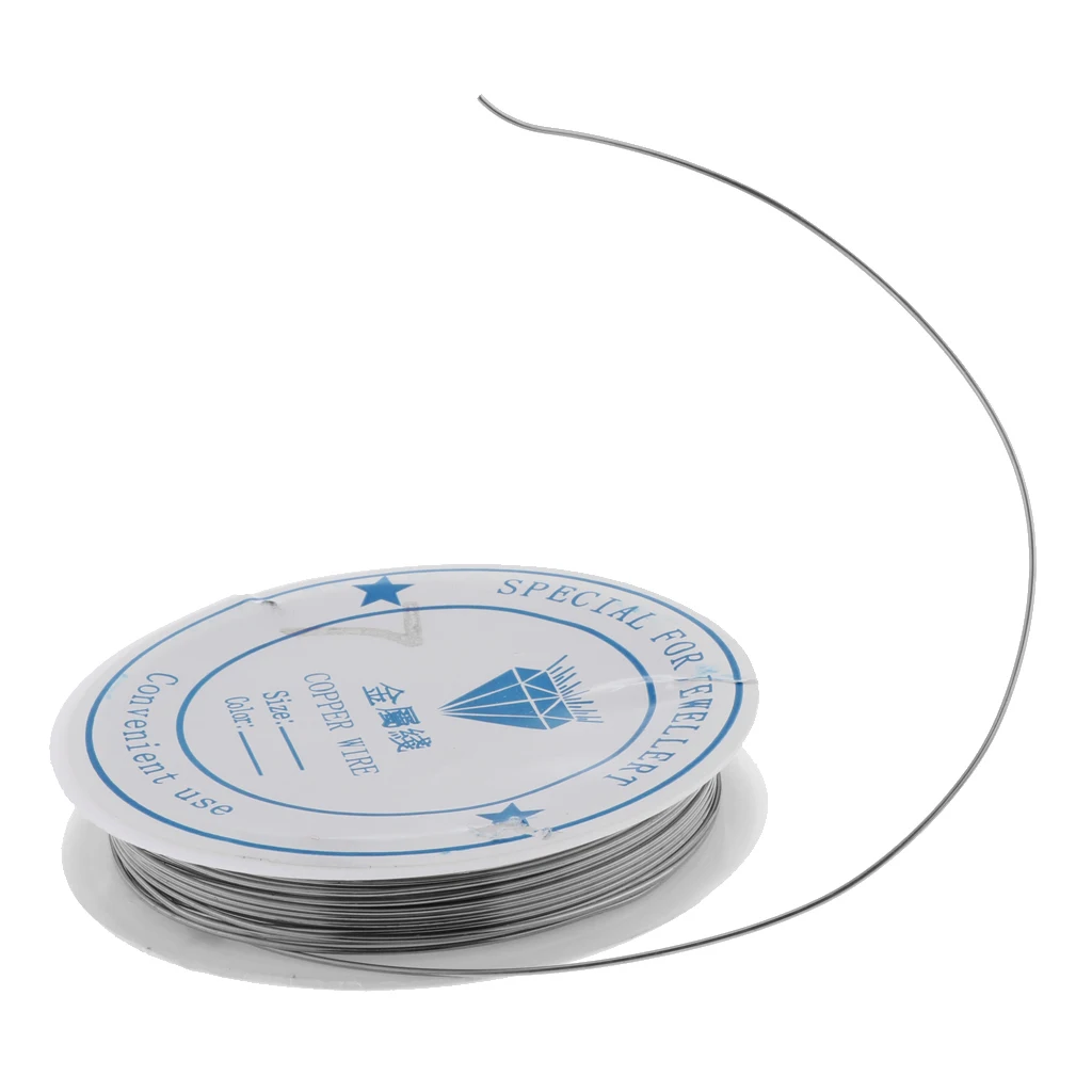 1 Roll Jewellery Craft Beading Wire Tiara Wrapping Memory Copper Metal Findings