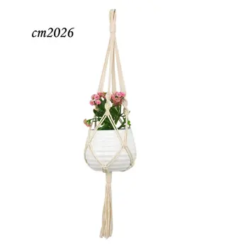 

Macrame Rope Plant Hanger Basket Flower Pot Hanging Holder Garden Decor flower pot cotton rope hanging net