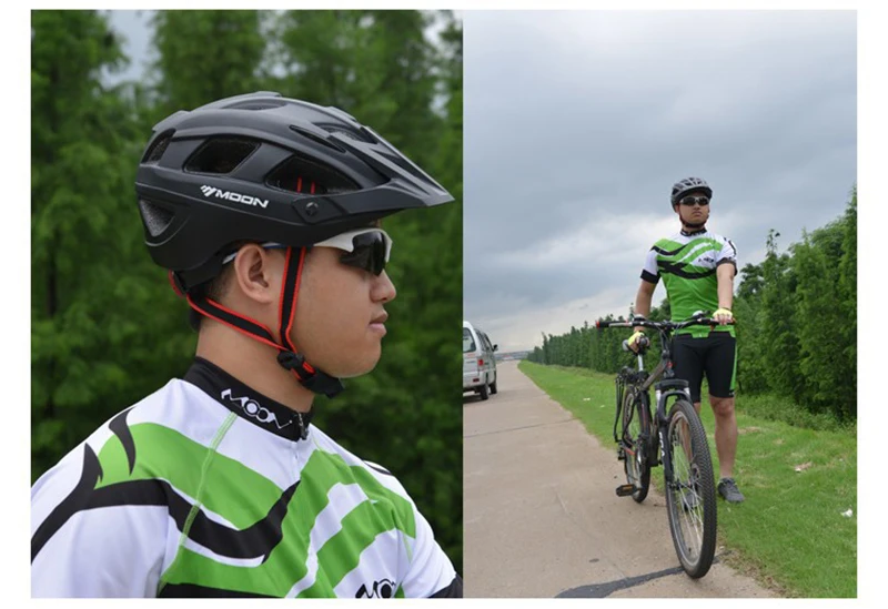 MOON мужской велосипедный шлем для занятий спортом на открытом воздухе в форме ультра-легкий велосипедный ПК EPS горный шоссейный велосипед Велоспорт MTB Женский шлем