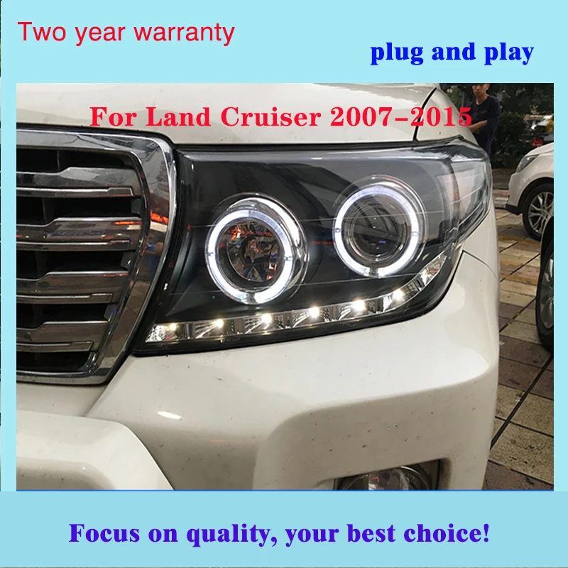 Автомобильный стайлинг фары для Toyota head leam Land Cruiser светодиодный фонарь 2007 2008 2009 2010 2011 2012 2013 объектив