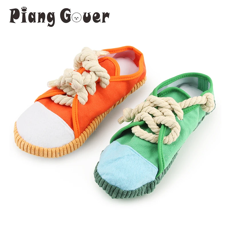 Shoes Chew Pet Toys Clean Tooth Rope Chew Shoes Rope Dog Toy Puppy Bite