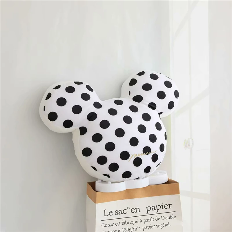 Cute Lovers Mickey Minnie soft Cushion stuffed plush sleeping pillows Wholesale custom home decorative - Color: black pot