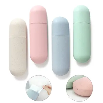 

Portable Toothbrush Case Hiking Camping Protect Storage Box Travel Tooth Toothbrush Cover Toothpaste Organizer Toothbrush Holder