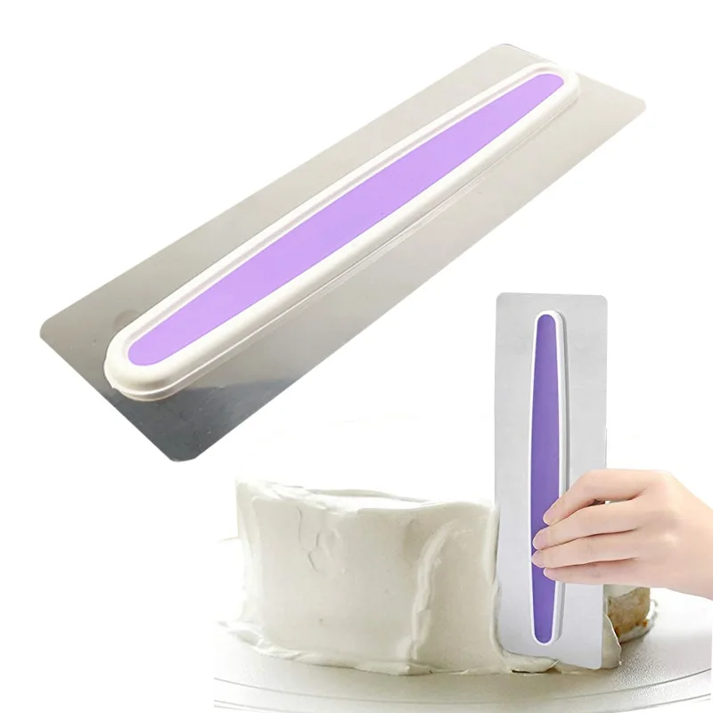 Cake Scraper Smoother Adjustable Fondant Spatulas Cake Edge Cream Decorating Cake Stand DIY Bakewar