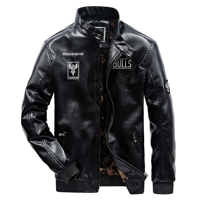 Кожаные куртки, базовое пальто, базовые куртки, куртки-Бомберы, Veste Homme, ветровка, одежда Deri Ceket, байкерские и байкерские, толстые, на молнии, из искусственной кожи