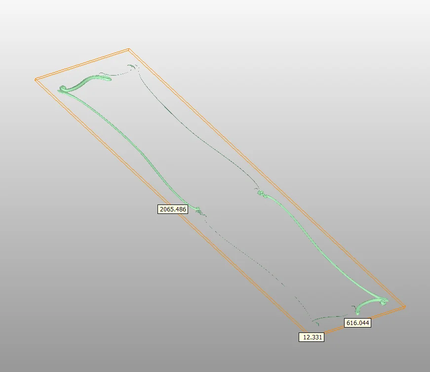 3 шт. полосатые панели рельефа 3D модель STL формат файла CNC маршрутизатор ArtCAM Aspire Type3