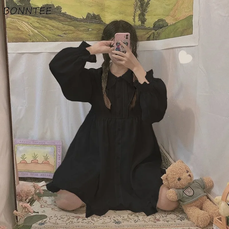 미니원피스 가을의 여성 BF 스타일, 미니멀리스트 드레스와 하이 웨이스트 레저로 미니원피스 가을의 여성 BF 스타일, 미니멀리스트 드레스와 하이 웨이스트 레저로