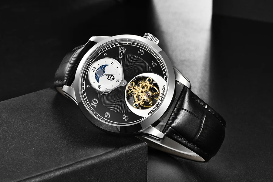 PAGANI Tourbillon Мужские Водонепроницаемые часы Мужские механические часы с скелетом оригинальные брендовые роскошные часы мужские Relogio Masculino