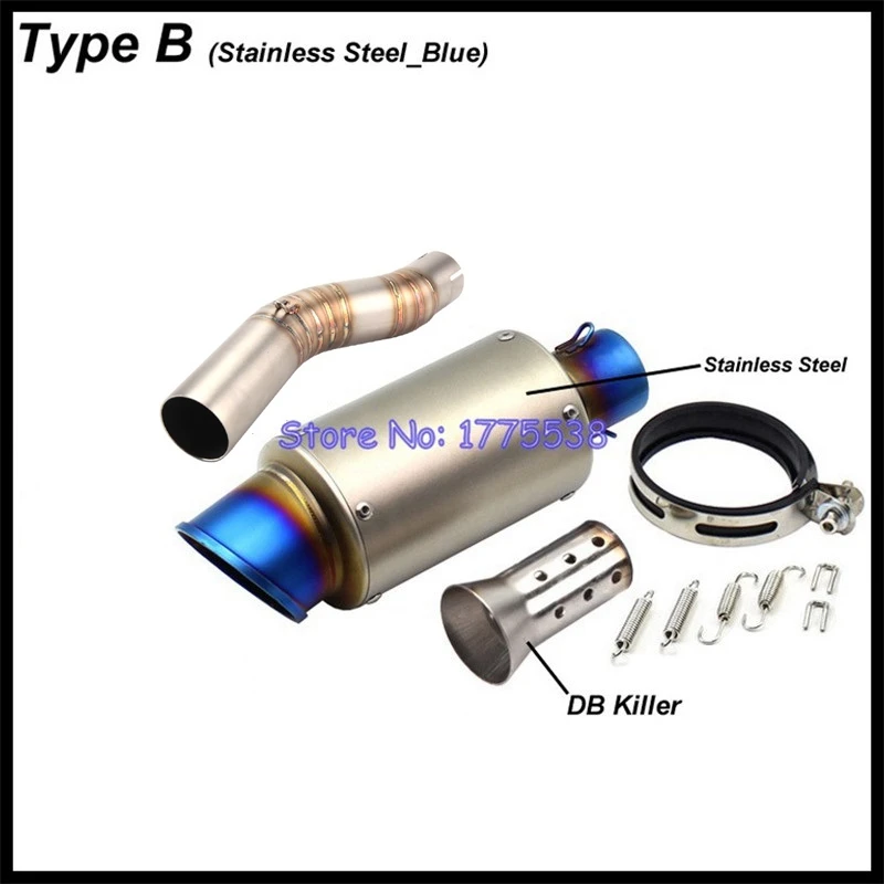 Motorcycle Exhaust Middle Link Pipe for Suzuki GSXR1000 GSX-R1000 2005 2006 with Carbon Fiber Exhaust Silencer Muffler Escape - Image 3