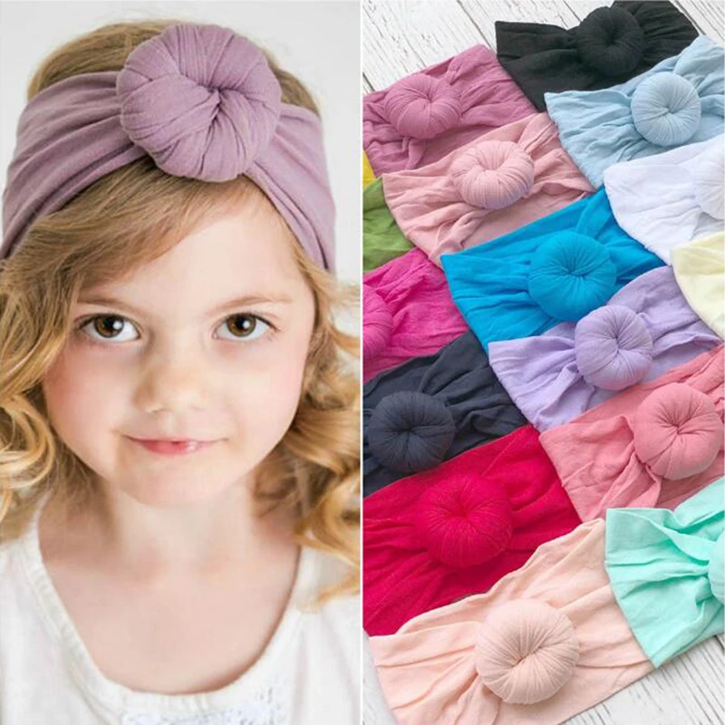 

Baby Headband Newborn Girl Headbands Infant Turban Toddler Hair Accessories Nylon Cotton Headwrap Hair Band Cute Soft 2020