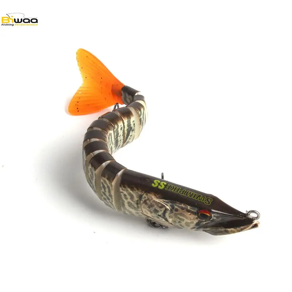 BIWAA Swimpike 240 мм 62 г медленное погружение Swimbait bigbait Рыбацкая приманка glide bait шарнирная приманка жесткая Щука Мускусная приманка для рыбалки HLH