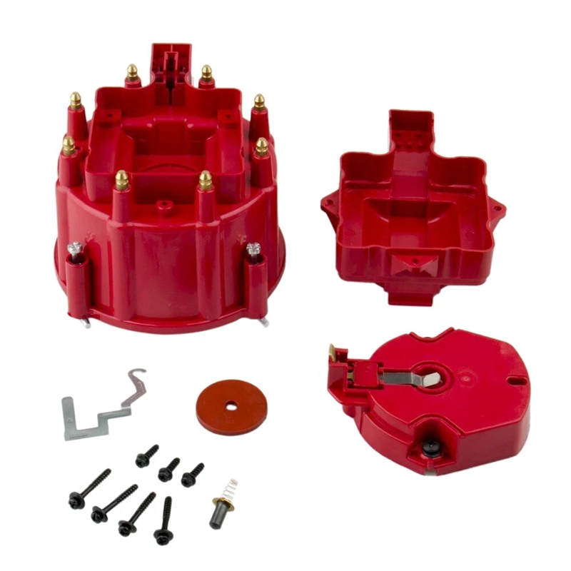 Male HEI Distributor Cap Coil and Rotor Replacement for SBC BBC 305 350 454 RedIgnition Coil