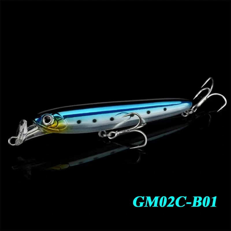 

Sinking Jerkbait LUTAC 85mm 13g Minnow carp fishing wobblers treble hook Fishing Outdoor Gear
