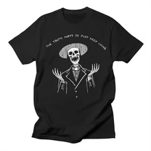 Kuakuayu HJN The Truth Hurts футболка с буквенным принтом Футболка со скелетом Tumblr Grunge Эстетическая белая футболка хипстерская художественная футболка