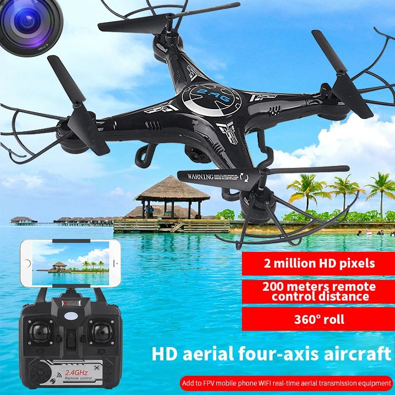 

RC Drone Helicopter With Camera 2MP WiFi FPV Drone Altitude Hold Quadcopter Aircarft Headless Mode RC Quadrocopter Toys For Kids