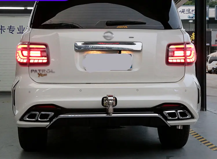 4 шт. автомобильный Стайлинг для Nissan patrol Задний светильник s 2012- для patrol светодиодный задний фонарь+ сигнал поворота+ тормоз+ задний светодиодный светильник