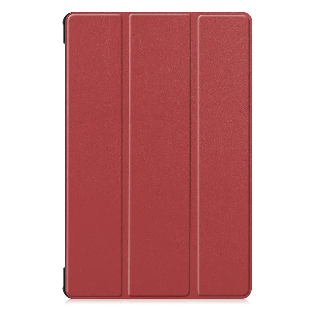 Wine Red Ультра тонкий легкий умный чехол защитный чехол-подставка для Samsung Galaxy Tab S6 10,5 T860 T865 планшет Funda Coque Capa - Цвет: Wine Red