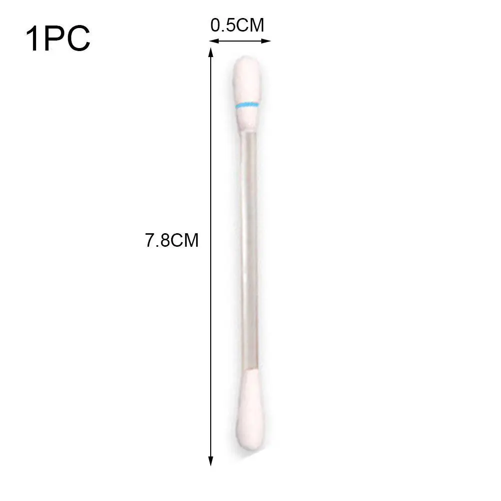 50pcs Multifunction Disinfected Stick Make Up Wood Iodine Alcohol Disposable Medical Double Cotton Swabs Microbrush For Baby