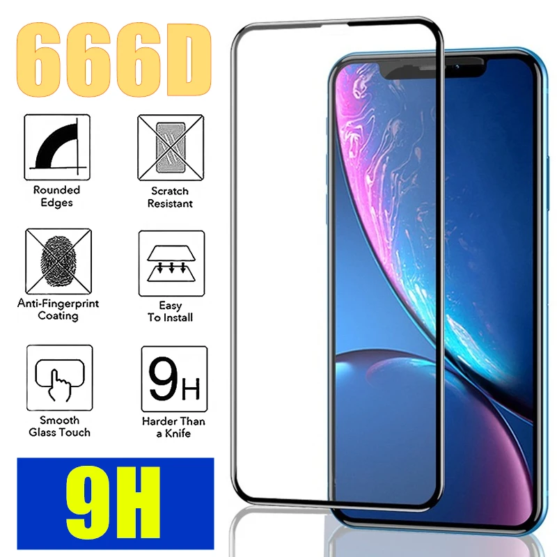 Закаленное стекло для iPhone 12 11 Pro MAX X XS Max XR 7 8 Plus SE 2020 | Мобильные телефоны и