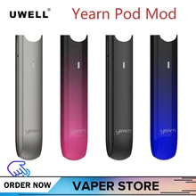 Uwell Yearn Mod Портативный Vape 370mah встроенный аккумулятор электронная сигарета Pod Mod
