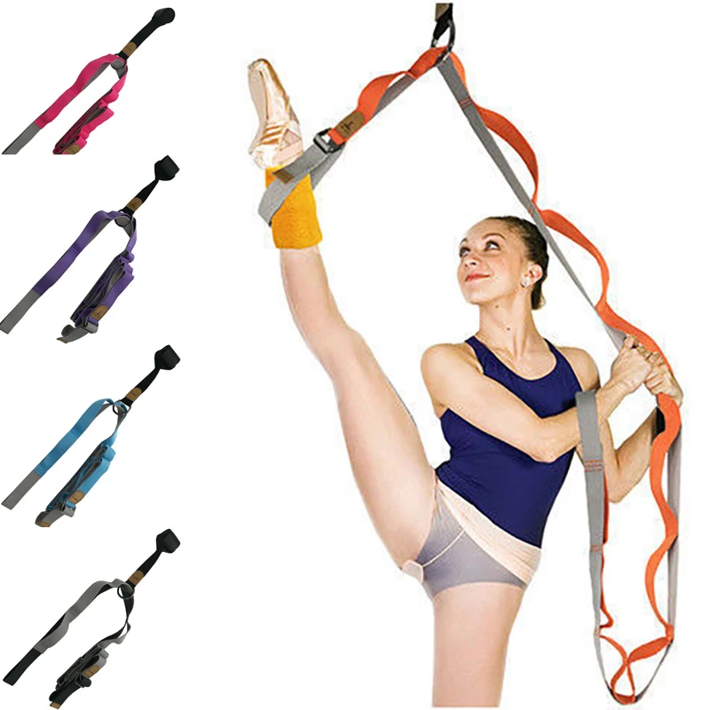Door Flexibility Stretching Leg Yoga Fitness Sports Trainer Adjustable Leg Stretcher Strap Dance Gymnastics Belt Bands XA10L yoga resistance bands,yoga strap,aerial yoga strap